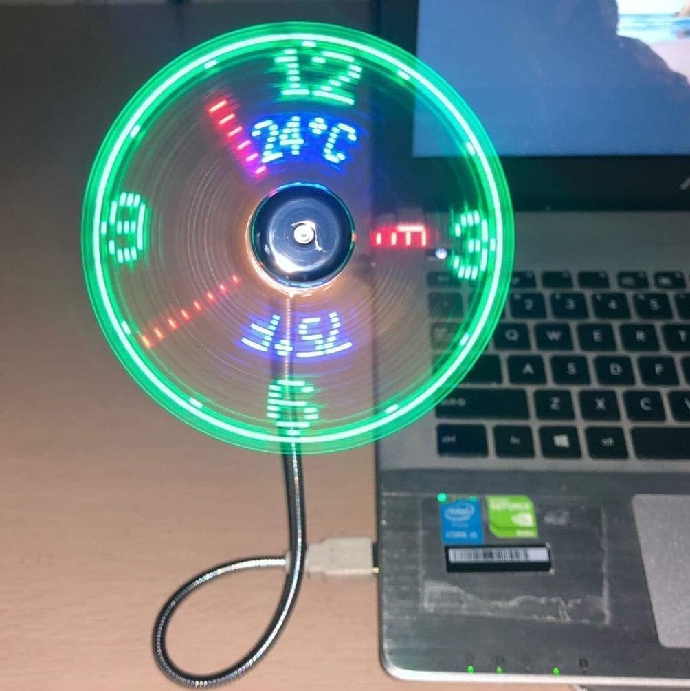 USB LED Fan with Programmable CD Customized Message