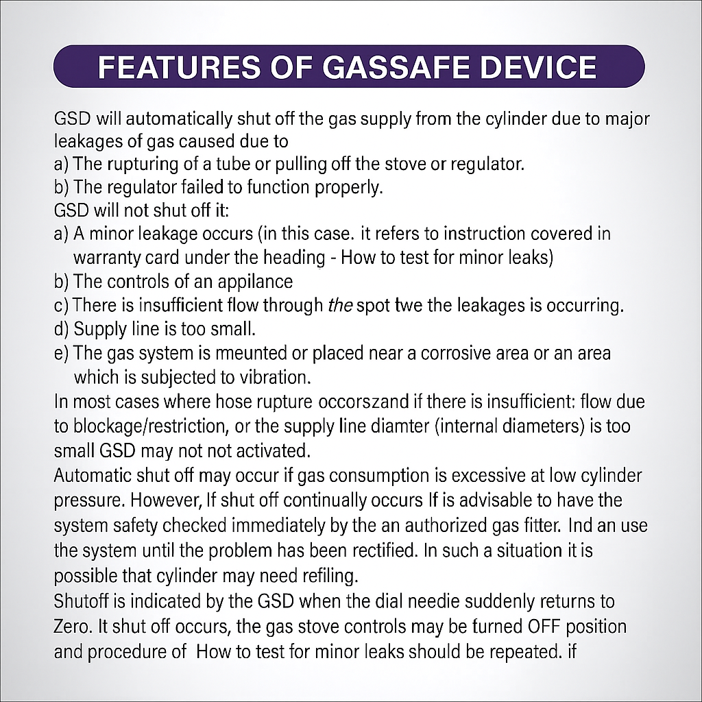 Gas Saving Safety Device for All LPG Gas Cylinder | Gas Leakage Detector, Auto Cut Off,