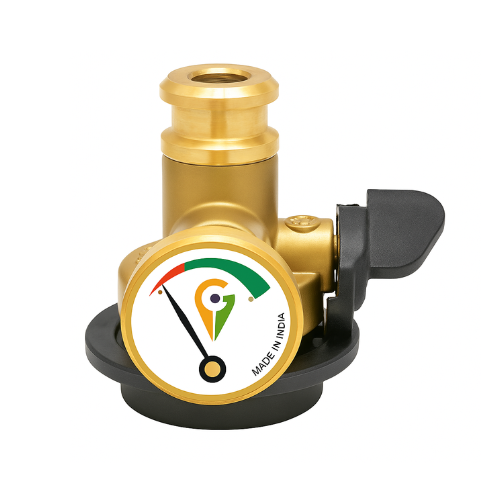 Gas Saving Safety Device for All LPG Gas Cylinder | Gas Leakage Detector, Auto Cut Off,