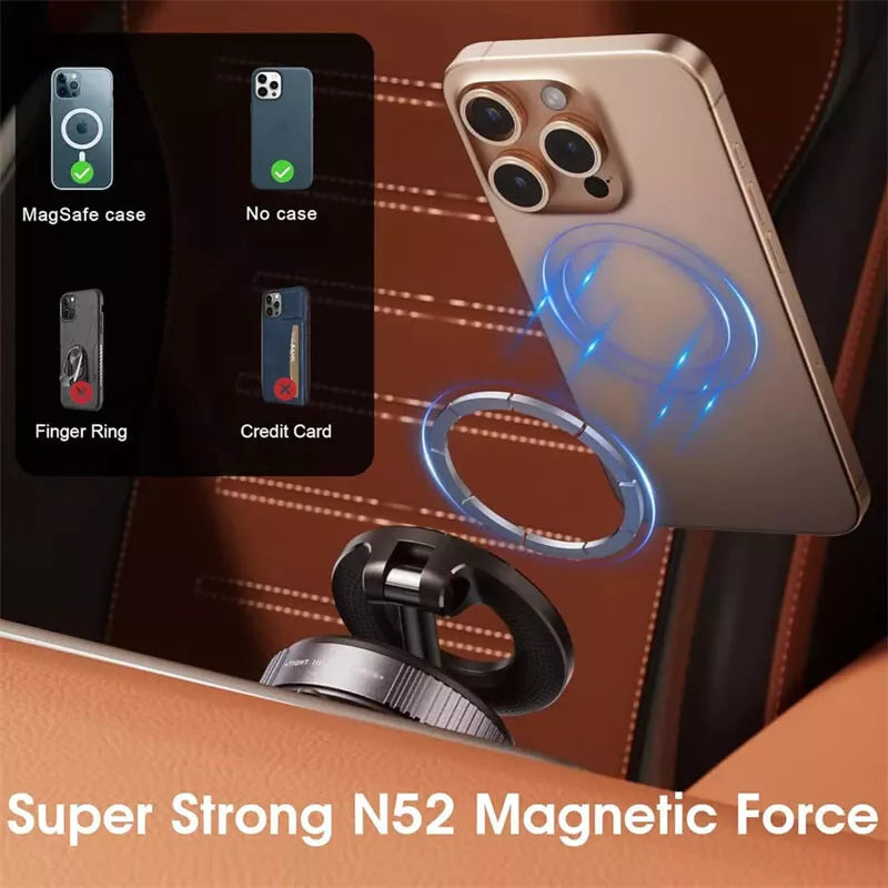 Vacuum Magnetic Phone Holder Foldable Design 360°