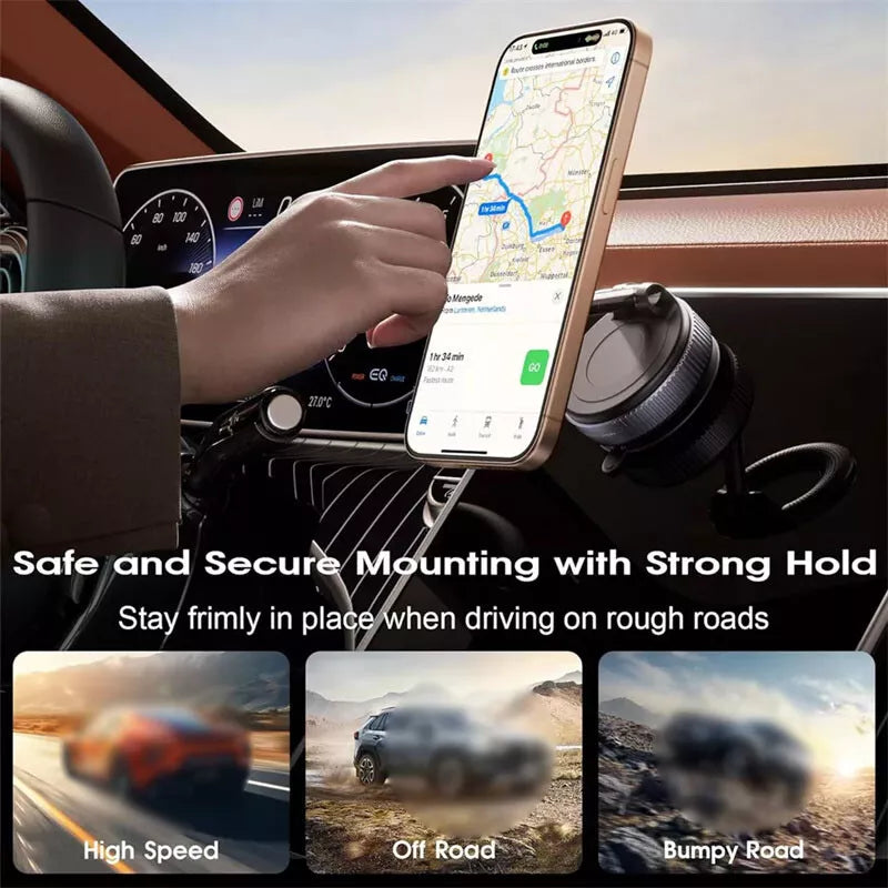 Vacuum Magnetic Phone Holder Foldable Design 360°
