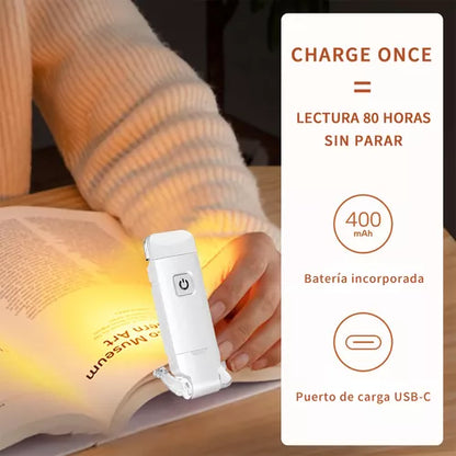 Usb Rechargeable Book Reading Light With Brightness Adjustable For Eye-Protection