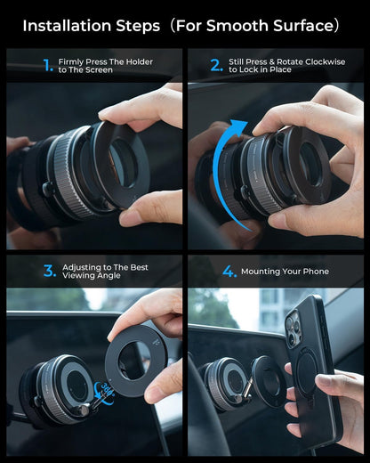 Vacuum Magnetic Phone Holder Foldable Design 360°