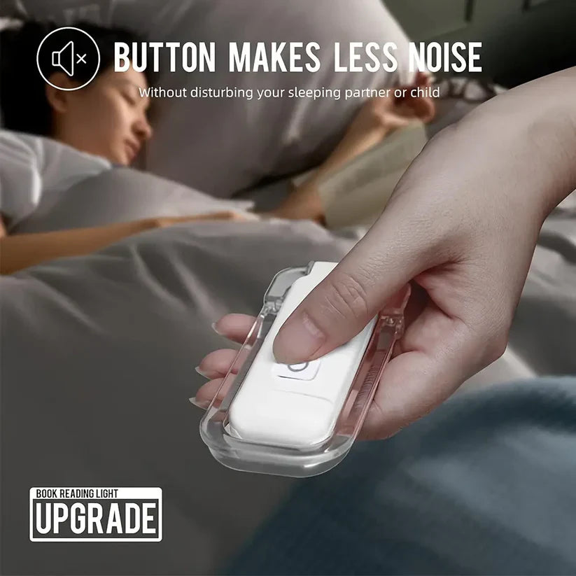 Usb Rechargeable Book Reading Light With Brightness Adjustable For Eye-Protection