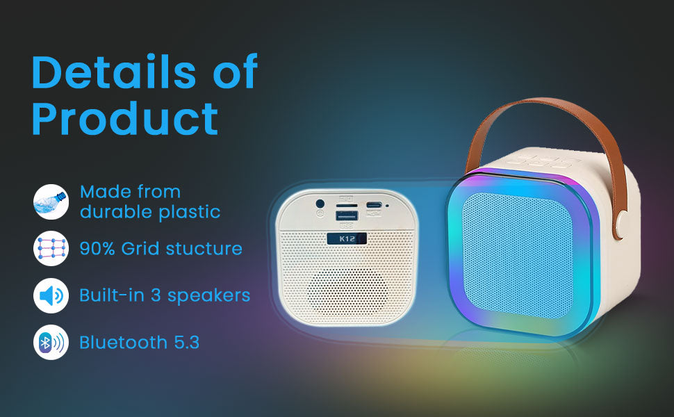 Bluetooth Karaoke Speaker with Microphone