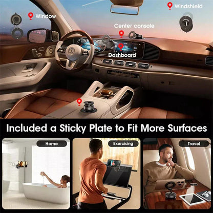 Vacuum Magnetic Phone Holder Foldable Design 360°