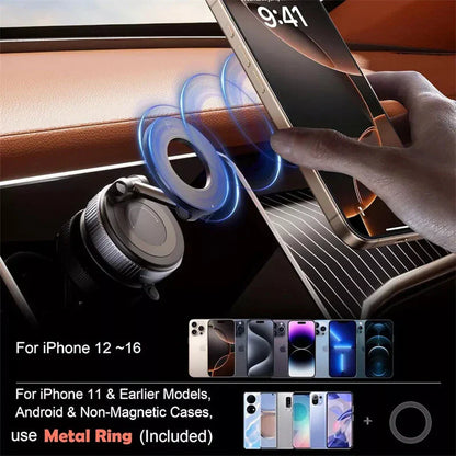 Vacuum Magnetic Phone Holder Foldable Design 360°